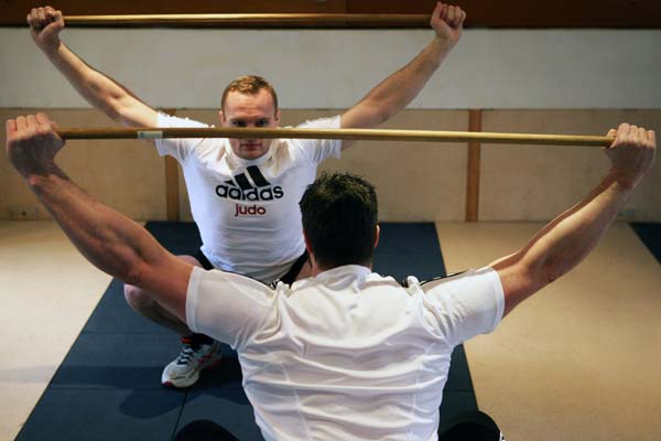 Judo Olympiasieger, Anfänger im Krafttraining mit der Langhantel
